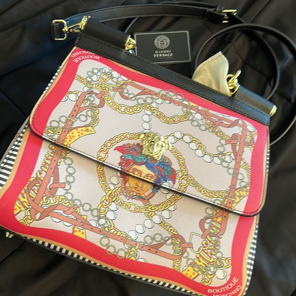 Versace Handbags - Versace Medusa Top Handle Bag